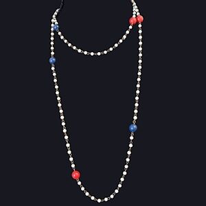 Vintage 70s Double strand beaded necklace